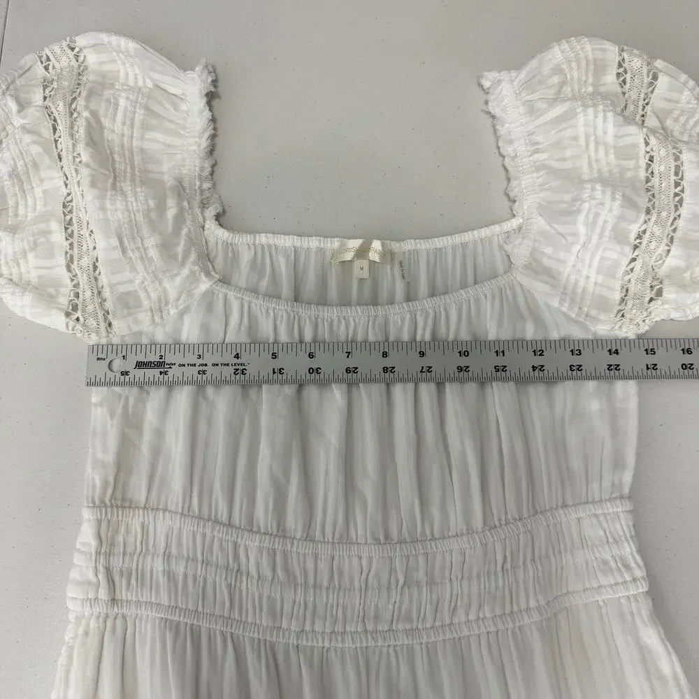 LoveShackFancy Womens Dress M White Lilium Dainty Cottagecore Feminine Bridal - Picture 5 of 13